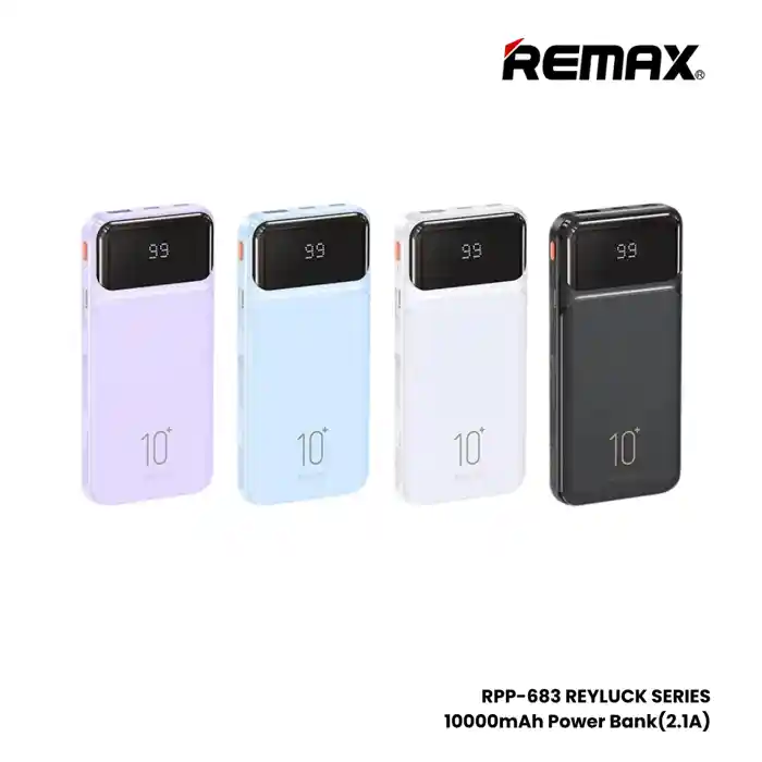 REMAX RPP-683 Power Bank 10000mAh Reyluck Series 2.1A Cabled